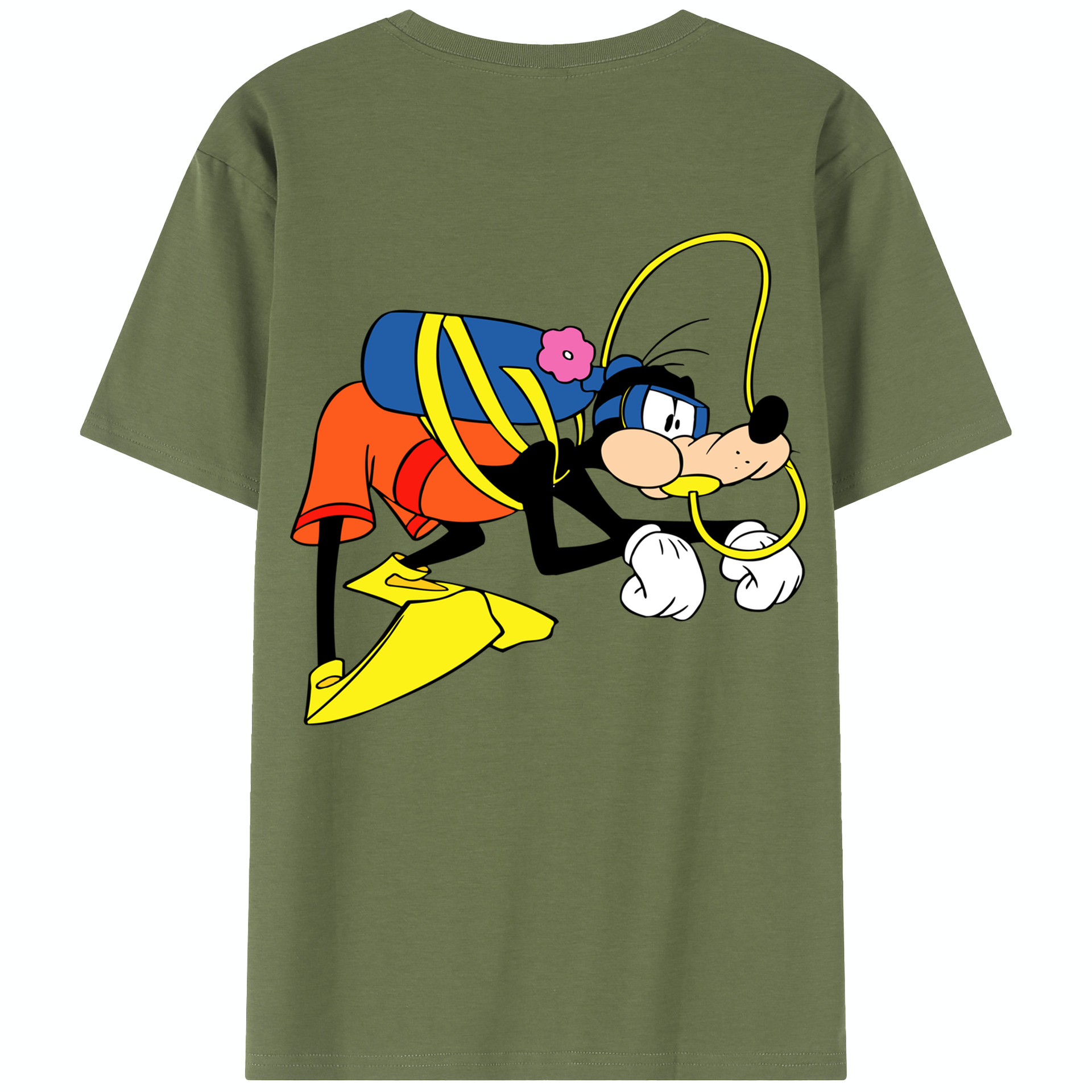 （画像用） ミッキーマウス Mickey Mouse 綿100％半袖Tシャツ（背面プリント）